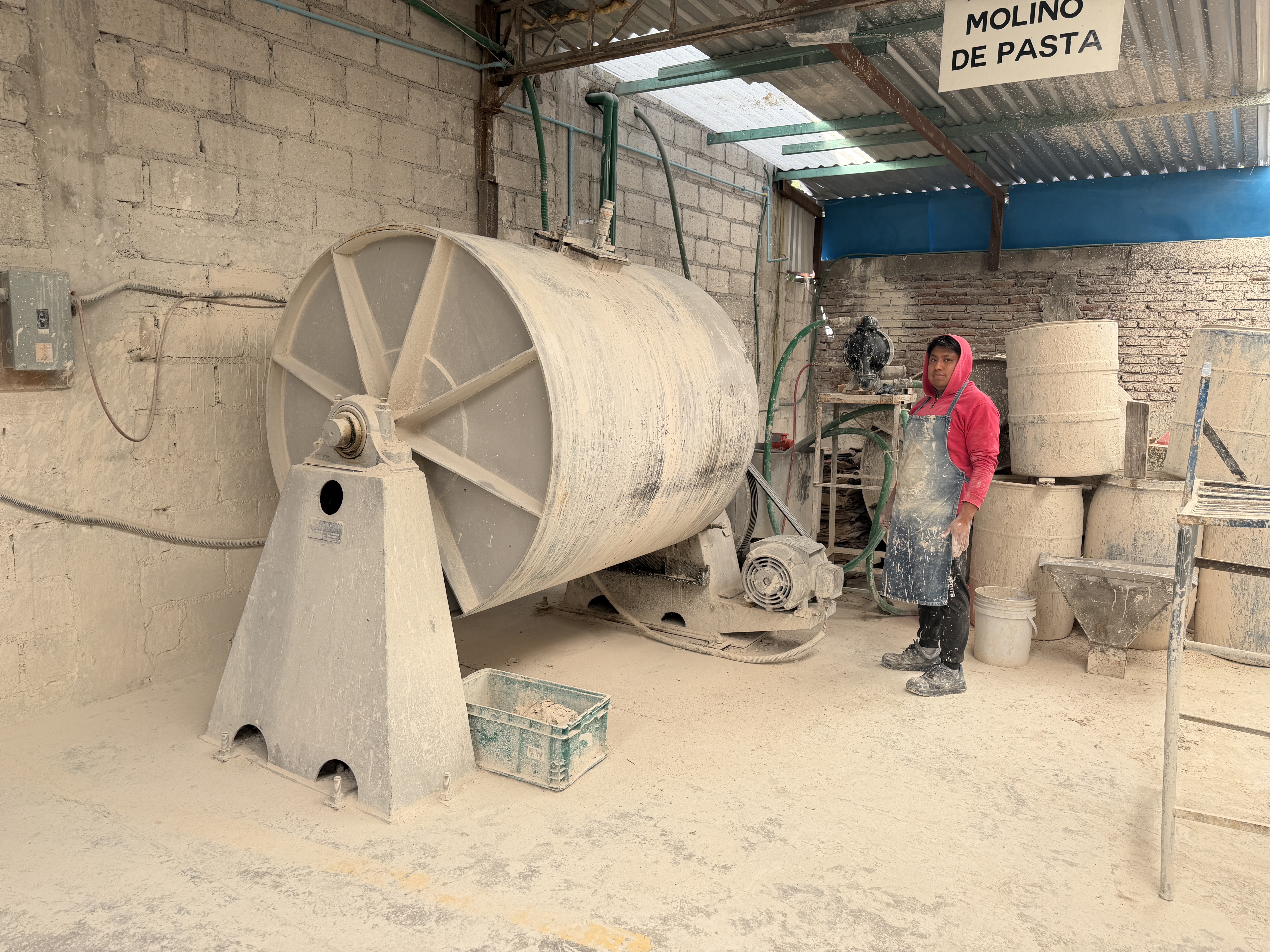 Molino de pasta para mezcla de arcilla
